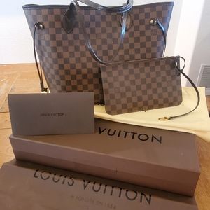 Authentic Louis Vuitton Neverfull MM Damien Ebene
